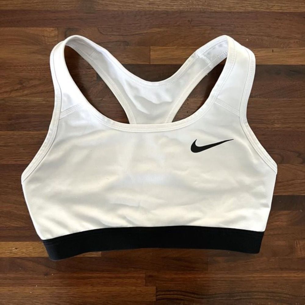 Nike Dri-Fit Racerback White Sports Bra Sz. S